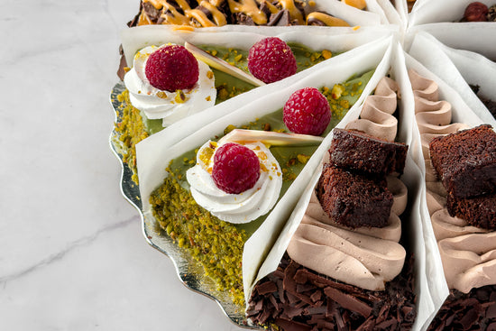 Pistachio Raspberry Cheesecake Slice