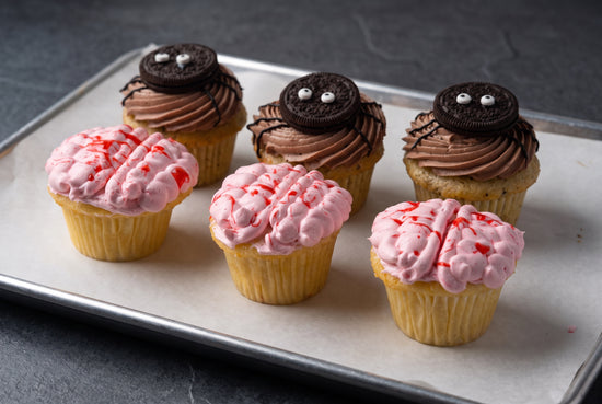 Festive Halloween Cupcakes 6 pcs