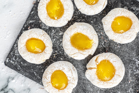 Lemon Thumbprint Almond Cookies